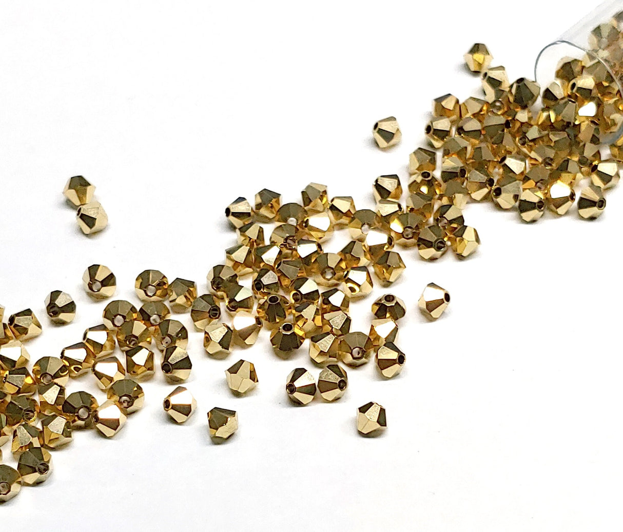 Preciosa 4mm Crystal Aurum Full, Crystal Bicone - 36 pieces