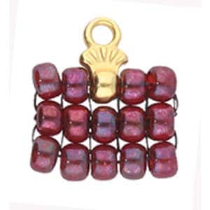 Cymbal Pilos 8/0 Bead Ending, Choose a Color and Quantity, 012326 - 4 pieces