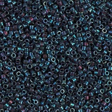 DB0025 11/0 Metallic Blue Iris Miyuki Delica