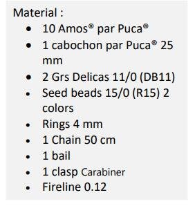 Cabochon par Puca Metallic Matte Dark Violet, 18mm or 25mm, Choose a size, Quantity 1