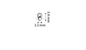 Cymbal Remata SuperDuo Bead Ending, 012051- 6 pieces or 24 pieces