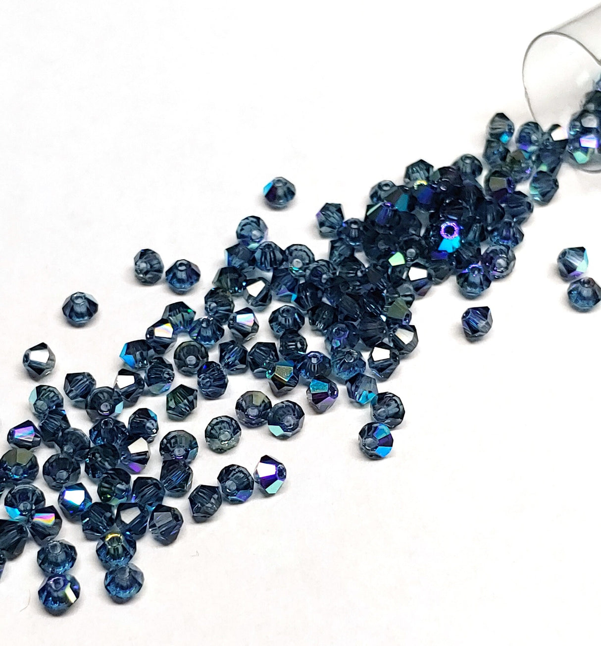 Preciosa 3mm Montana AB, Crystal Bicone - 36 pieces