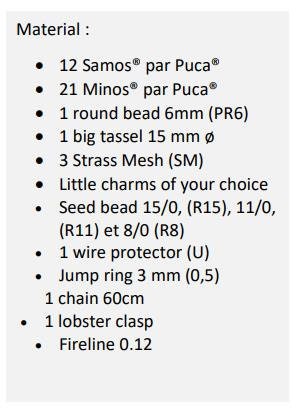Axil Par Puca Tassel Pattern - DO NOT BUY- Sent free by email-Free with par Puca bead purchase, Read the description below for details
