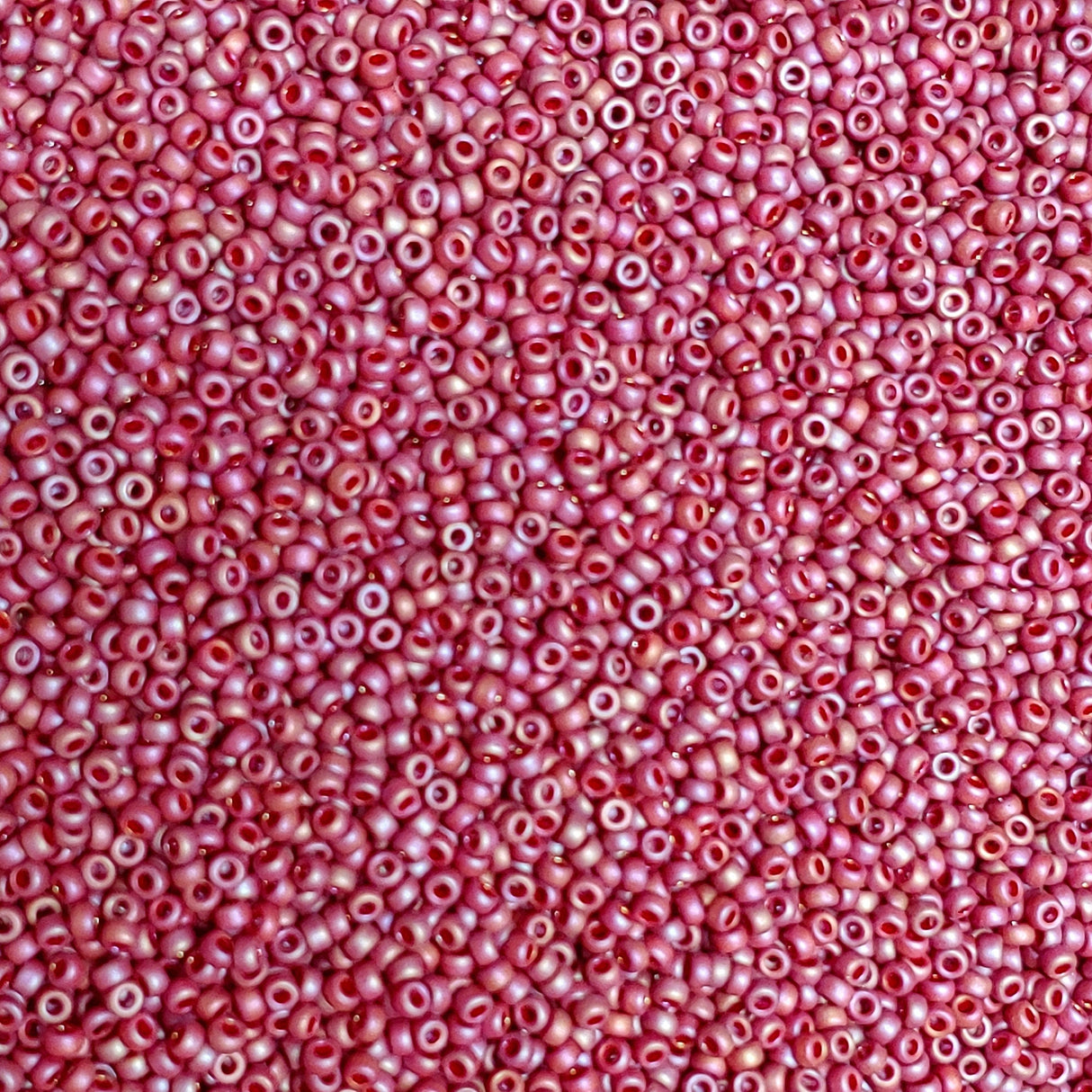 Frosted Opaque Glaze Rainbow Dark Red, 4696 Miyuki size 11/0 Glass Seed Bead, 10 grams