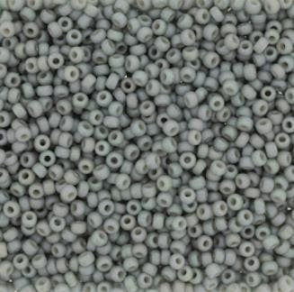 Frosted Opaque Glaze Rainbow Cadet Gray, 4705 Miyuki Glass Seed Bead, size 11/0 or 8/0 - 10 grams