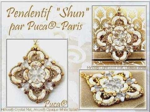 Shun Earring Pattern - DO NOT BUY- Sent free by email-Free with par Puca bead purchase, Read the description below for details