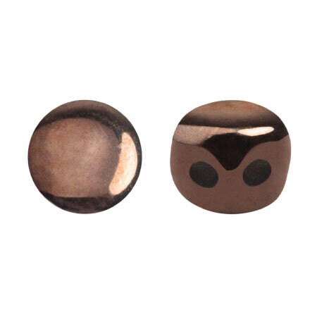 Kalos Par Puca Dark Bronze, 2 hole - 4MM Bead, 50 beads