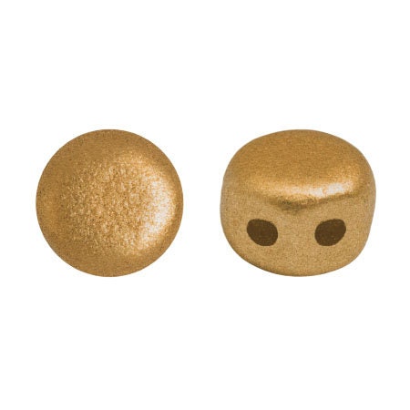 Kalos Par Puca Bronze Gold Matte, 2 hole - 4MM Bead, 50 beads