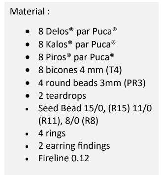 Sybelle Earring Pattern - DO NOT BUY- Sent free by email-Free with par Puca bead purchase, Read the description below for details