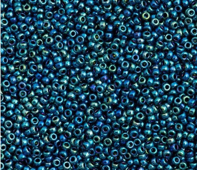 11/0 Metallic Indigo Miyuki Glass Seed Bead, Iris, 467