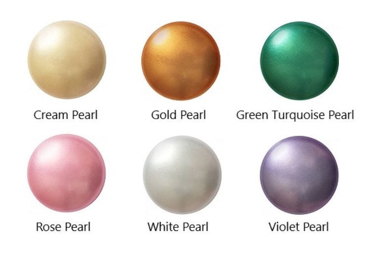 Cabochon Par Puca Paris 14mm, Pearl, Czech glass, 6 colors to choose from, Qty 1