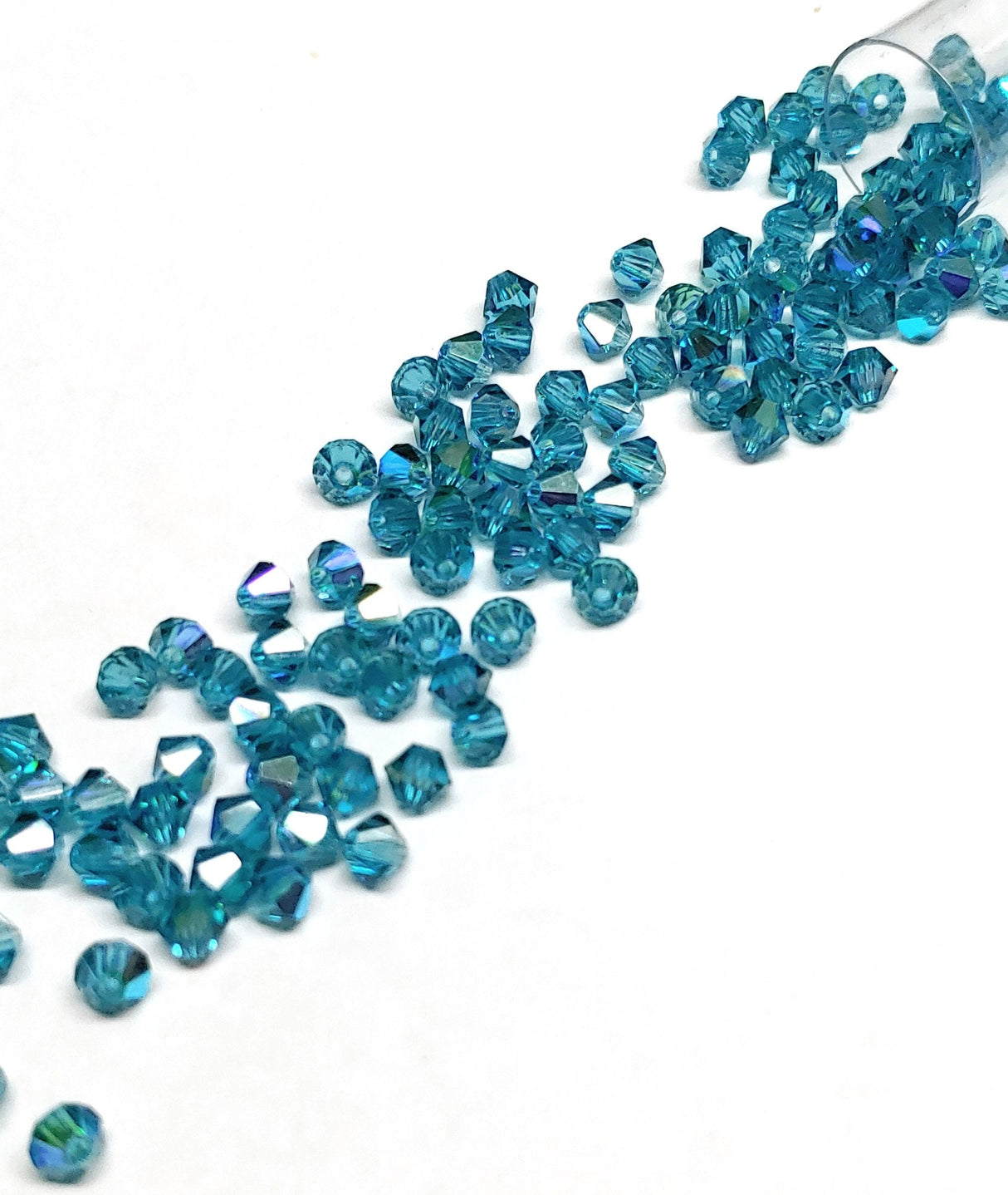 Preciosa 4mm Indicolite AB, Crystal Bicone - 36 pieces