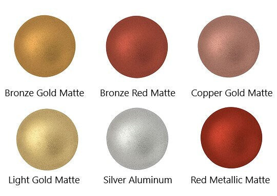 Cabochon Par Puca - Paris 14mm, Fire Coated, Czech glass, 6 colors to choose from, Qty 1