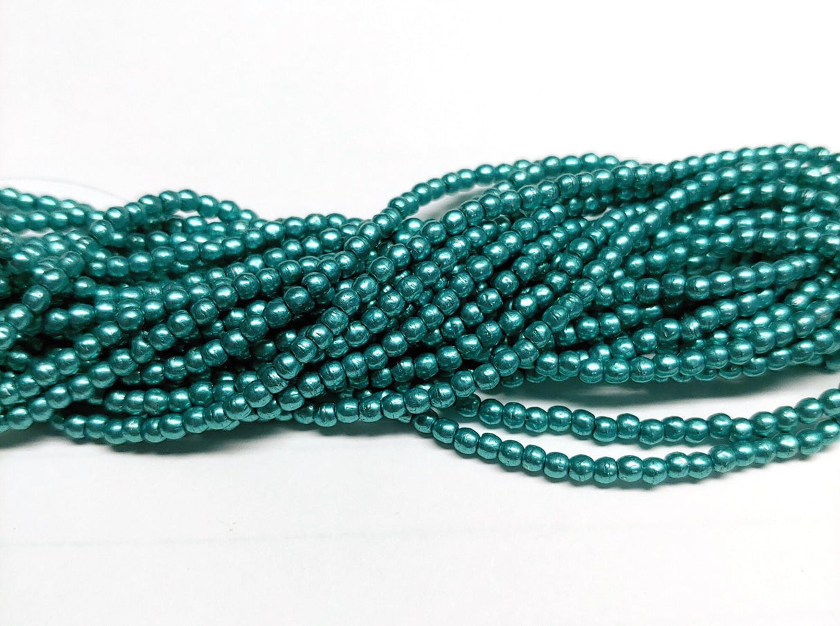 2mm Saturated Metallic Island Pacific - Round Glass Beads, 77060- 100 beads