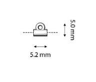 Cymbal Soros Tila Bead Ending, 012230, 4 pieces or 20 pieces
