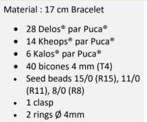 Darling Bracelet Pattern - DO NOT BUY- Sent free by email-Free with par Puca bead purchase, Read the description below for details