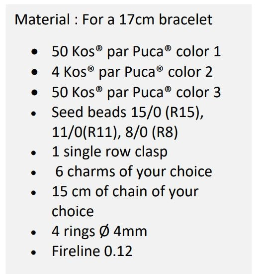Tri'O Bracelet Pattern - DO NOT BUY- Sent free by email-Free with par Puca bead purchase, Read the description below for details