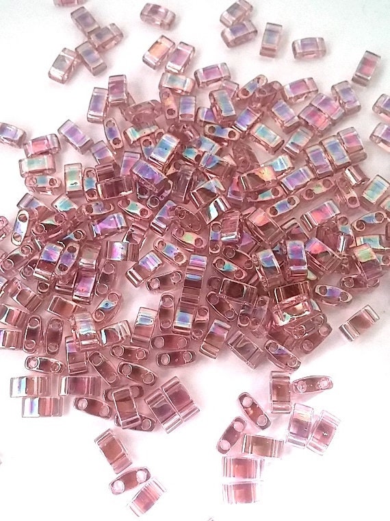 Half Tila Transparent Amethyst AB, HTL256, Miyuki, 5 grams