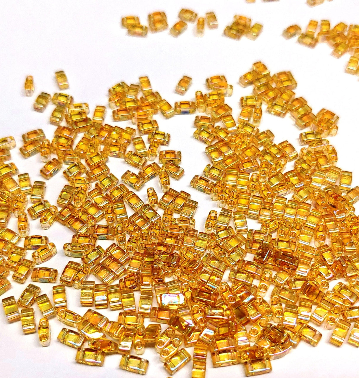 Half Tila Transparent Light Topaz AB, HTL-251, Miyuki 5 grams