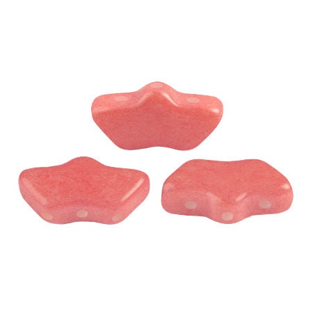 Delos Par Puca ®-Paris® Sorbet colors, 3 Hole Czech Glass 6 x 11mm, 25 beads, Choose your color and quantity