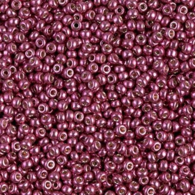 11/0 Duracoat Galvanized Magenta Miyuki Glass Seed Bead, 4219