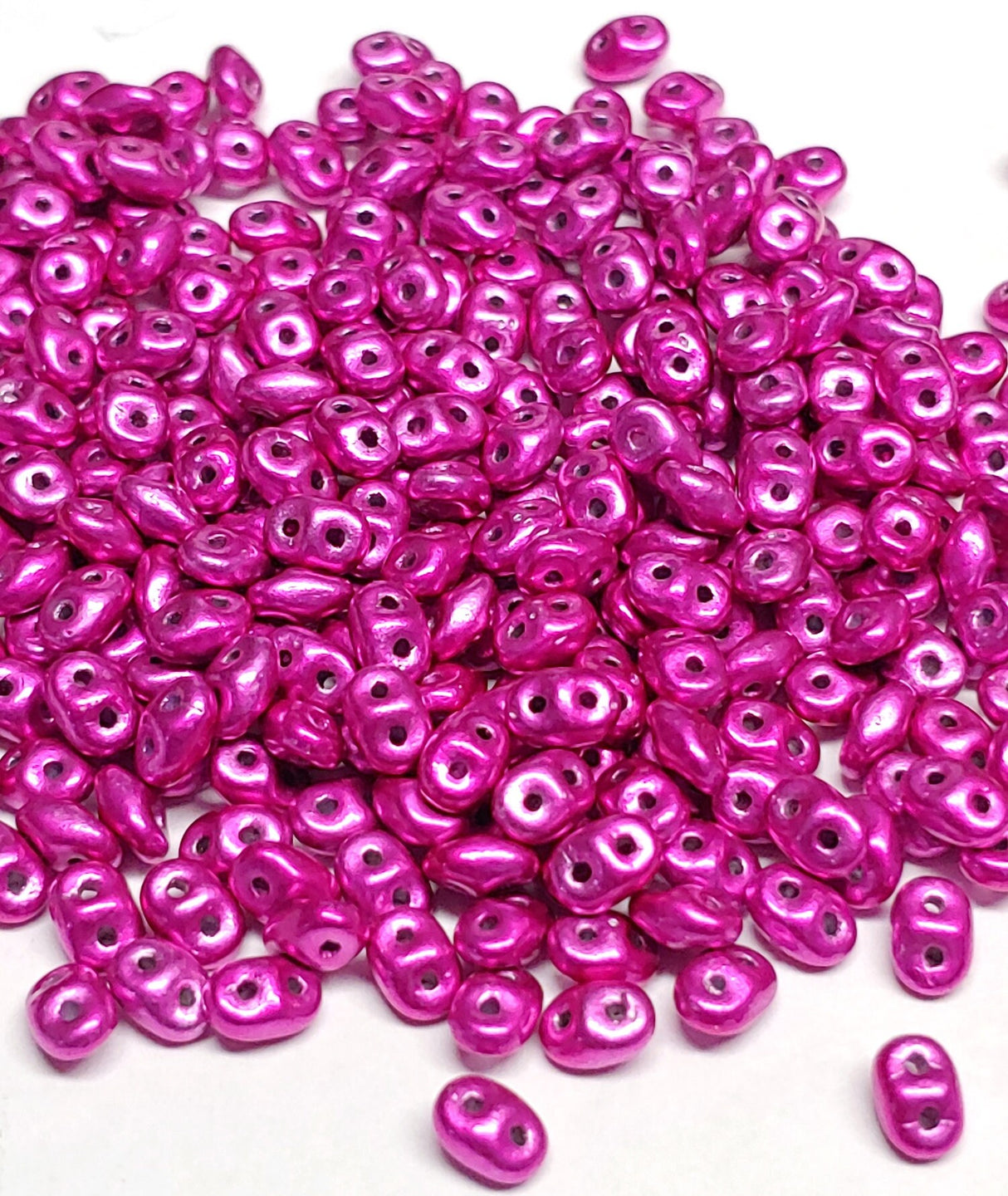 SuperDuo Metalust Fandango, Czech Glass 2-hole bead 2.5x5mm, 10 grams