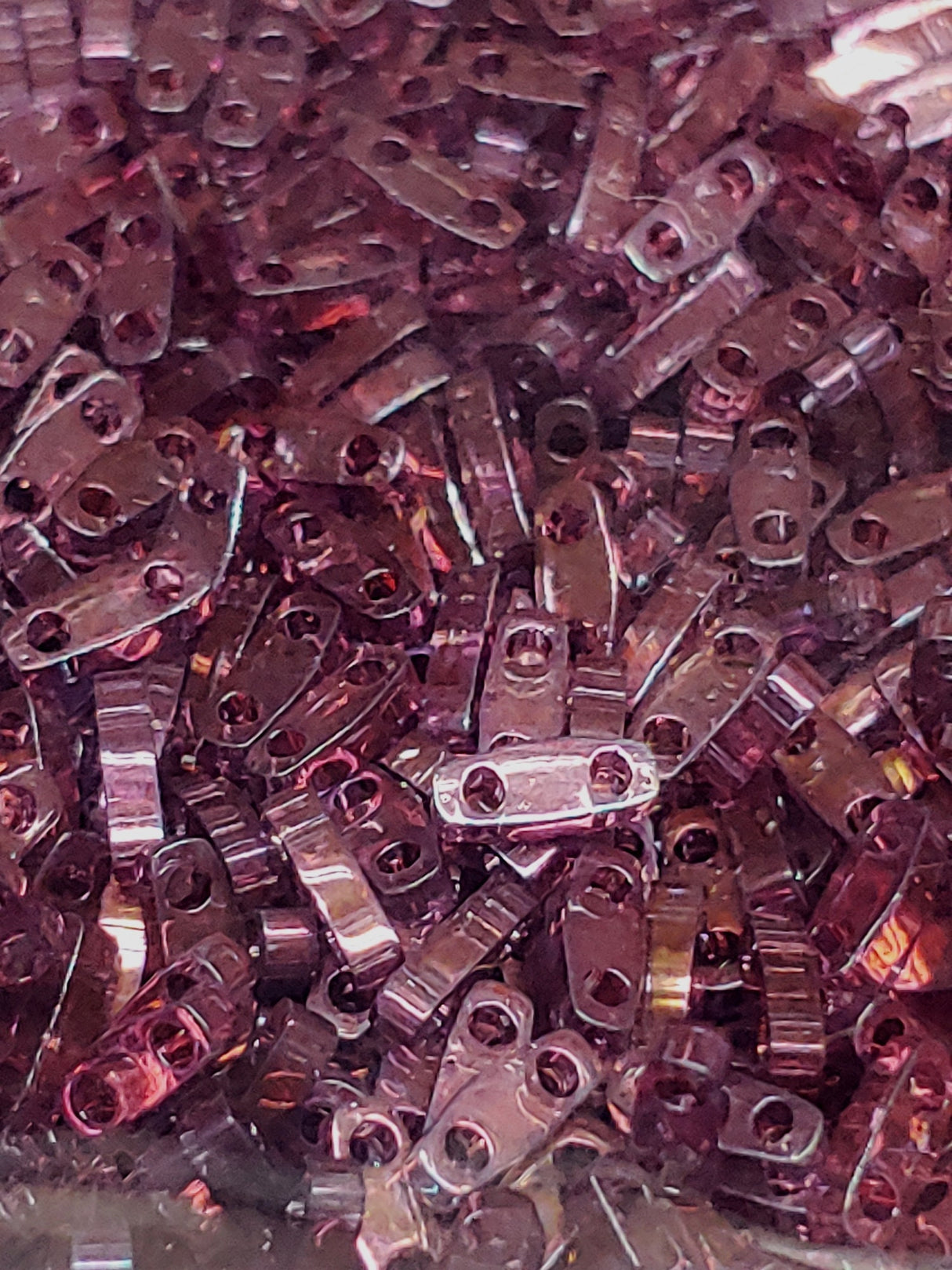 Quarter Tila Lt Amethyst Gold Luster, QTL316, Miyuki 5 grams