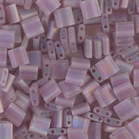 Tila Matte Transparent Smoky Amethyst AB, TL-142FR Miyuki Tila, 5 grams