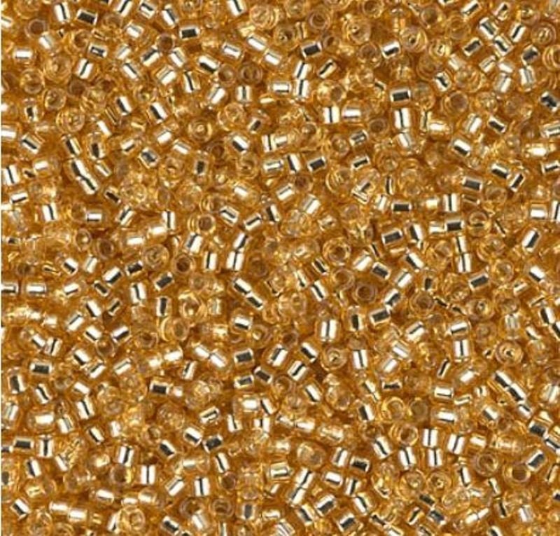 Silver Lined Gold Miyuki Delica 11/0, DB0042