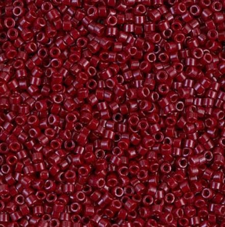 Dyed Opaque Maroon, 11/0 Miyuki Delica, DB0654-5 Grams
