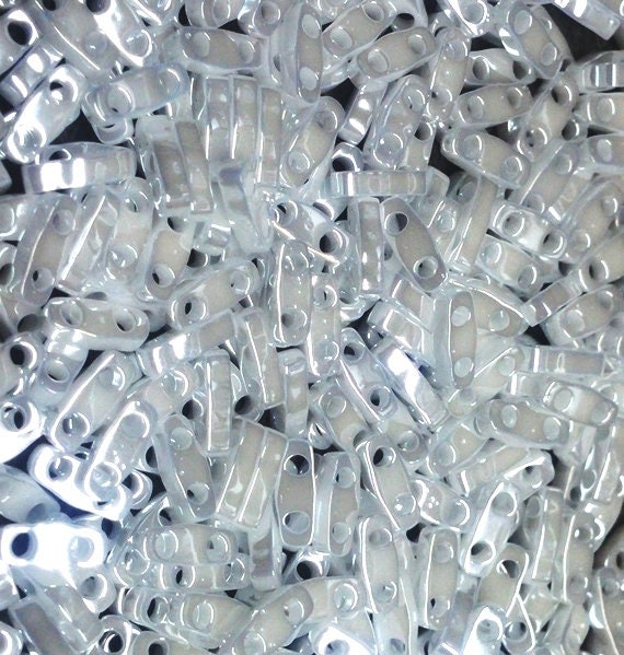 Quarter Tila White Opaque Luster, QTL420, Miyuki 5 grams