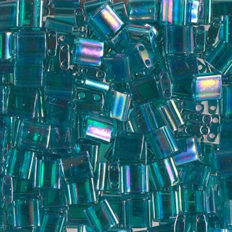 Tila Transparent Teal AB, TL-2458 Miyuki Tila, 5 grams