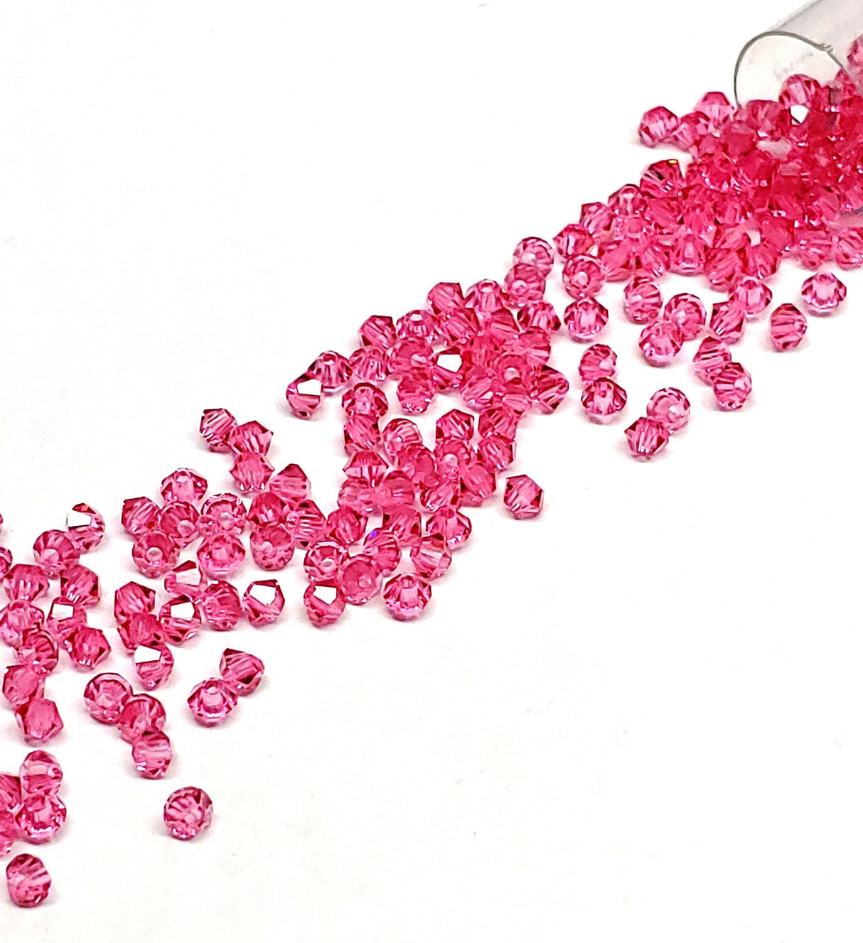 Preciosa 3mm Rose, Crystal Bicone - 36 pieces
