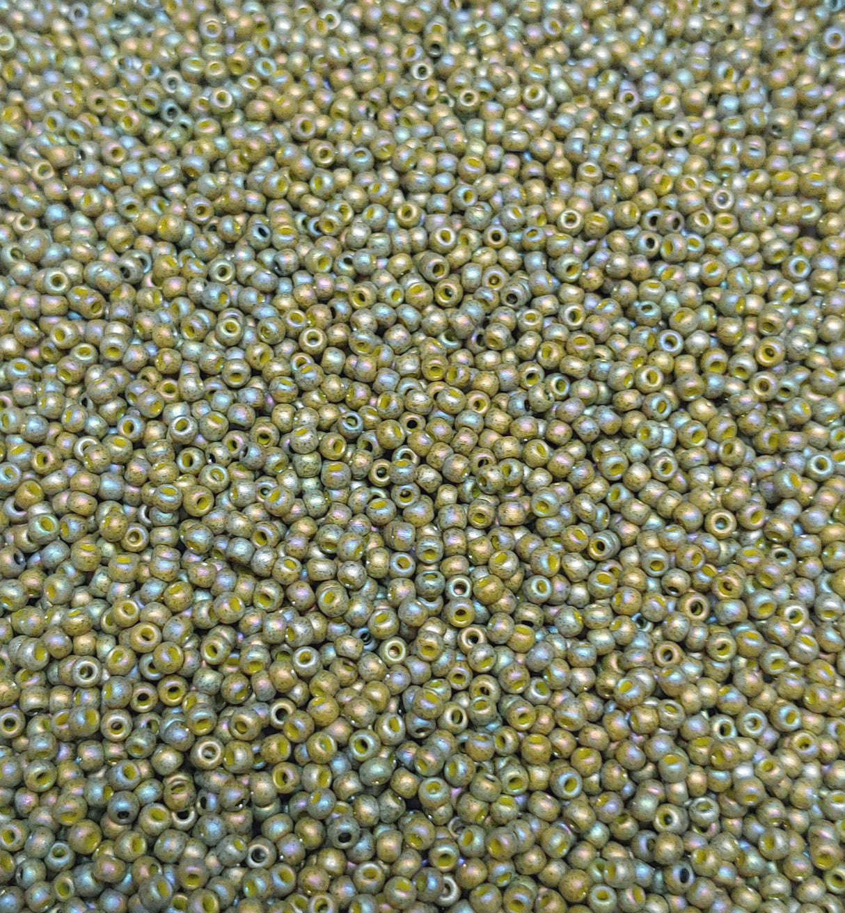 Semi Glazed Rainbow Olive, 2631F 11/0 Toho Round Seed Bead, 10 Grams
