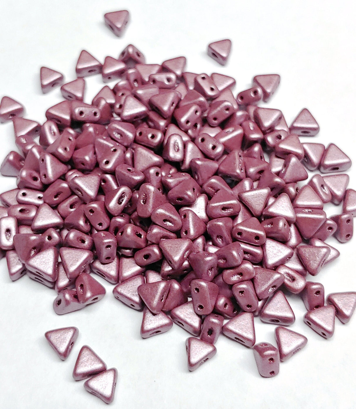 Kheops par Puca Metallic Matte Plum, Czech Glass 2 hole bead, 10 grams