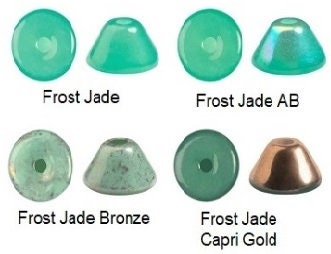 Konos par Puca Frost Jade, 10 grams Approx 107 beads, choose the color you want