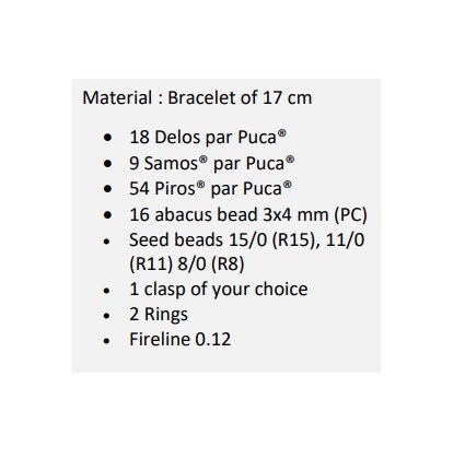 Dora Bracelet Pattern - DO NOT BUY- Sent free by email-Free with par Puca bead purchase, Read the description below for details