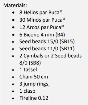 Shun Earring Pattern - DO NOT BUY- Sent free by email-Free with par Puca bead purchase, Read the description below for details