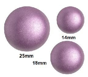 Cabochon par Puca Pastel Lila 14mm, 18mm or 25mm, Choose a size, Quantity 1