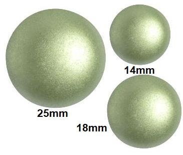 Cabochon par Puca Pastel Olivine 14mm, 18mm or 25mm, Choose a size, Quantity 1