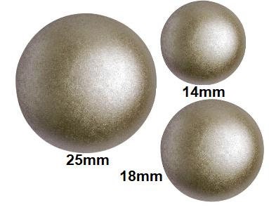 Cabochon par Puca Pastel Cocoa 14mm, 18mm or 25mm, Choose a size, Quantity 1