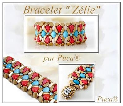 Zelie Bracelet Pattern - DO NOT BUY- Sent free by email-Free with par Puca bead purchase, Read the description below for details