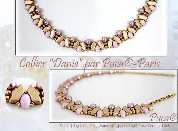 Danie Necklace Pattern - DO NOT BUY- Sent free by email-Free with par Puca bead purchase, Read the description below for details