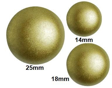 Cabochon par Puca Pastel Lime 14mm, 18mm or 25mm, Choose a size, Quantity 1