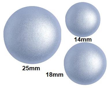 Cabochon par Puca Pastel Light Sapphire 14mm, 18mm or 25mm, Choose a size, Quantity 1