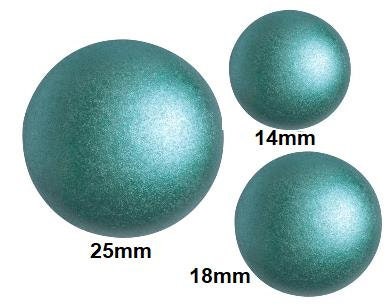 Cabochon par Puca Pastel Emerald 14mm, 18mm or 25mm, Choose a size, Quantity 1