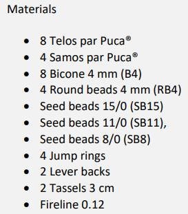 Isana Earring Pattern