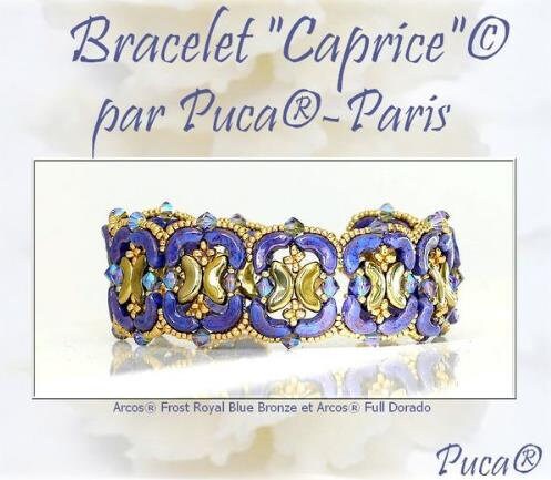 Caprice Bracelet Pattern -DO NOT BUY- Sent free by email-Free with par Puca bead purchase, Read the description below for details