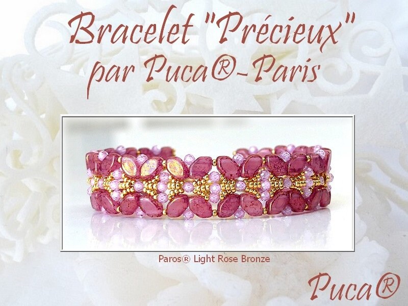 Precieux Bracelet Pattern - DO NOT BUY- Sent free by email-Free with par Puca bead purchase, Read the description below for details