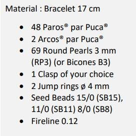 Precieux Bracelet Pattern - DO NOT BUY- Sent free by email-Free with par Puca bead purchase, Read the description below for details